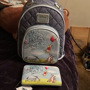 Loungefly Winnie the Pooh back w/matching wallet